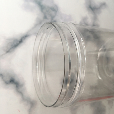 Tarro cosmético de plástico con decoración de impresión personalizada