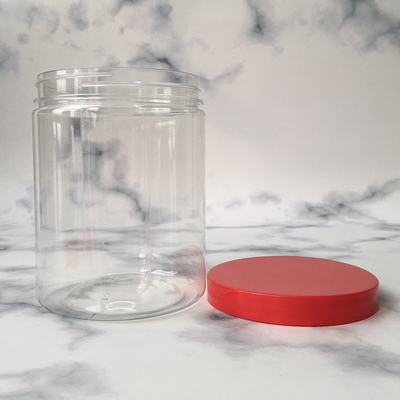 Tarro cosmético de plástico con decoración de impresión personalizada