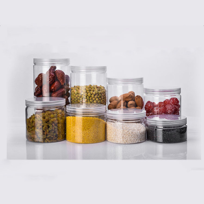 Tarro cosmético de plástico con decoración de impresión personalizada