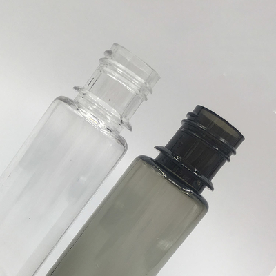 Botella de líquido PET E redonda personalizada con color transparente para mostrar el logotipo de la marca