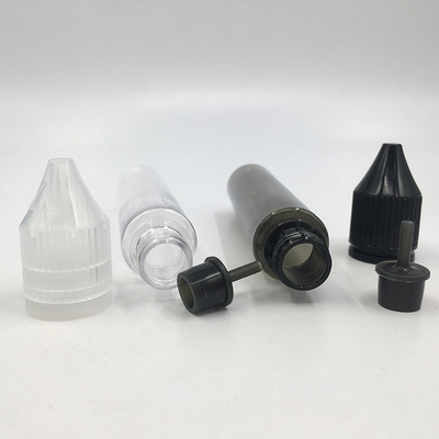 Botella de líquido redonda a prueba de niños de 30 ml E con tapa de tornillo en impresión personalizada