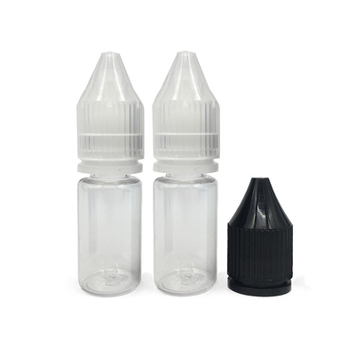 Logotipo personalizado Impreso Botellas de plástico PET transparentes para E Liquid