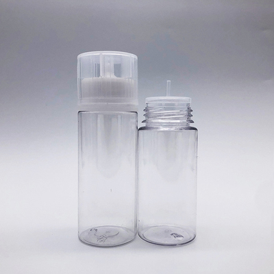 Botella de líquido redonda E con tapa de tornillo y cuello a prueba de niños