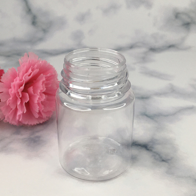 Botellas transparentes redondas para líquidos