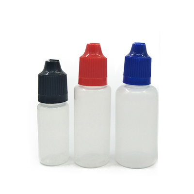 Botella de líquido E de 15 ml de capacidad personalizada para diseño redondo y logotipo