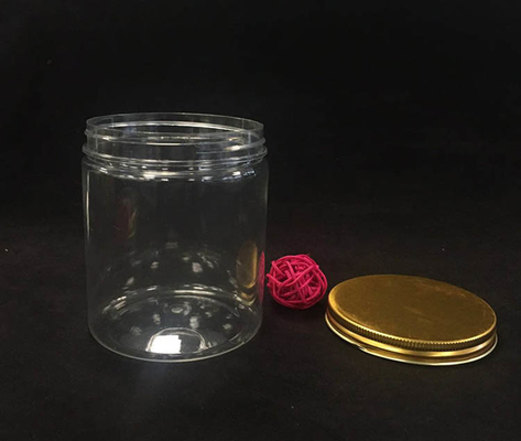 Almacenamiento de maquillaje con un frasco de plástico