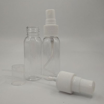 Distribución de botellas de PET de plástico transparente Tipo de sellado de tapa de tornillo para función