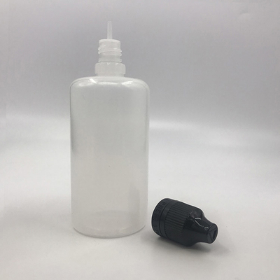 Botellas de PET y líquido redondas impresas a medida a prueba de derrames con tapas a prueba de niños