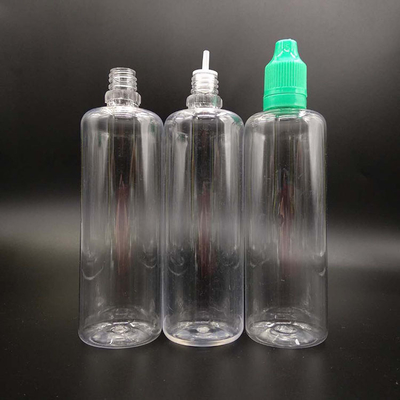 Botella de líquido E transparente a prueba de niños para líquido E