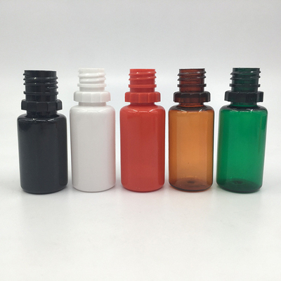 Contenedor de líquido PET E de 10-100 ml con tapa a prueba de niños para almacenamiento e impresión