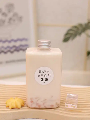 Botellas de té de leche a prueba de fugas de doble aislamiento de 250 ml con mango
