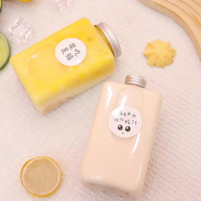 Botellas de té de burbujas de doble pared reutilizables con tornillo en las tapas
