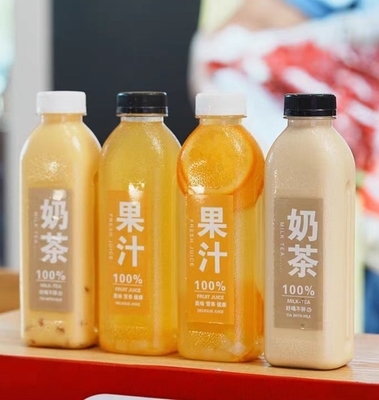 Botellas prácticas de plástico para té con mango