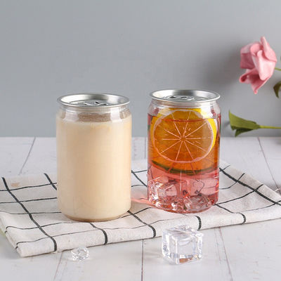 Latas y botellas más vendidas para el negocio de jugos Botella de plástico sin BPA con apertura total Botellas de jugo reutilizables Logotipo personalizado