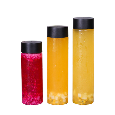 Botellas de plástico coloridas y duraderas para té de leche a prueba de fugas