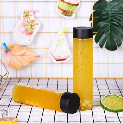 Botellas de plástico coloridas y duraderas para té de leche a prueba de fugas