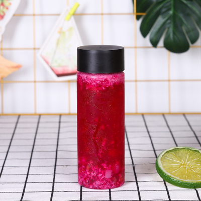 Botellas de plástico coloridas y duraderas para té de leche a prueba de fugas
