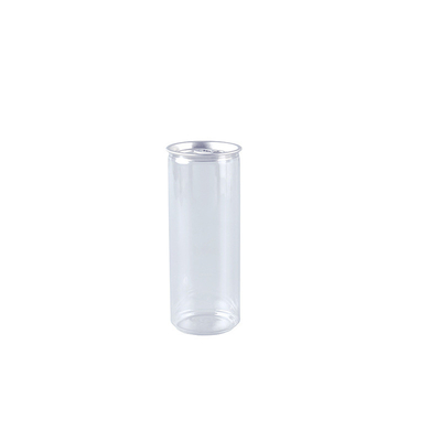 Botellas de té de leche de aislamiento de plástico transparente personalizables con tornillo en la tapa