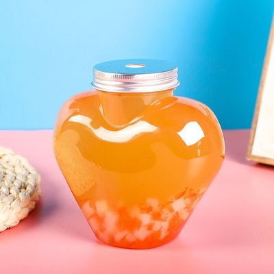 Botellas modernas de té de leche a prueba de fugas en colores claros y personalizados