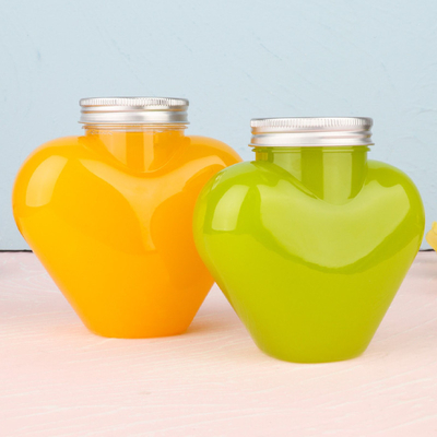 Botellas modernas de té de leche a prueba de fugas en colores claros y personalizados
