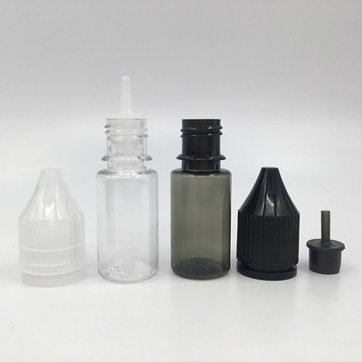 Botella de goteo de líquido de 18 mm de tamaño de cuello para E líquido duradero duradero