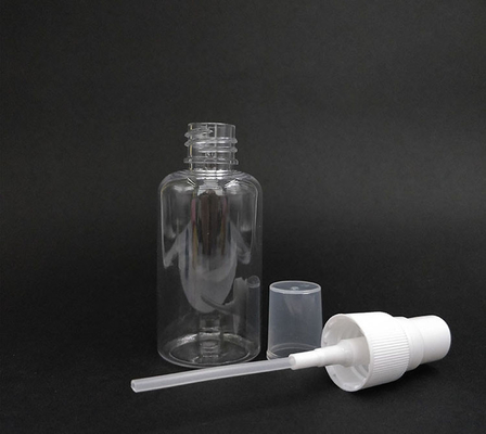 Botella de pulverización de plástico PET de diseño clásico transparente para soluciones ecológicas