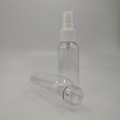 Botella de pulverización de plástico PET redonda 10 ml 15 ml 30 ml 50 ml 60 m 70 ml 100 ml 200 ml 500 ml Capacidad