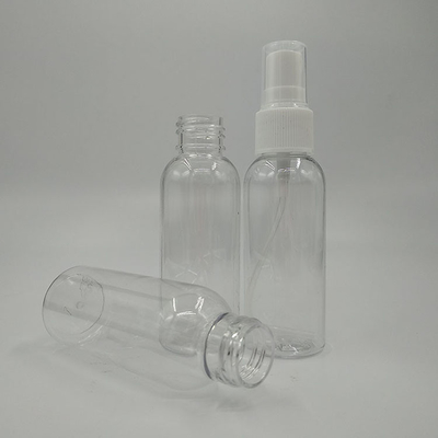 Botella de pulverización de plástico PET redonda 10 ml 15 ml 30 ml 50 ml 60 m 70 ml 100 ml 200 ml 500 ml Capacidad