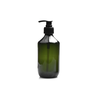 Botella de la bomba de champú rosa PET para viajar Dispensación de cosméticos amigables