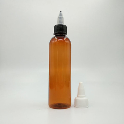 Capuchas roscadas Botellas de plástico con tapa de tornillo Resistente a los productos químicos para su almacenamiento seguro