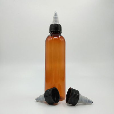 Capuchas roscadas Botellas de plástico con tapa de tornillo Resistente a los productos químicos para su almacenamiento seguro