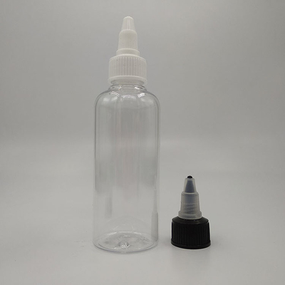 Capa de plástico transparente con rosca para el cuello de tornillo y el embalaje de botellas