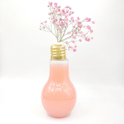 Modernas botellas de plástico redondas cuadradas de leche a prueba de fugas
