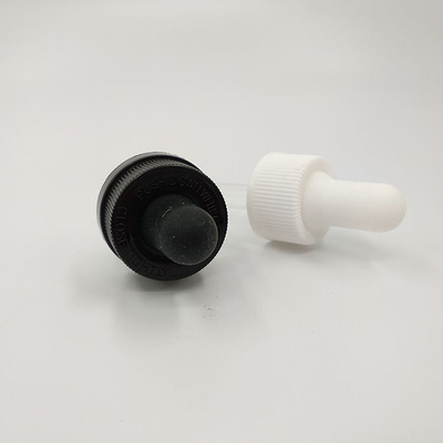 Botellas de 10 ml con tapa tipo goteador transparente Negro