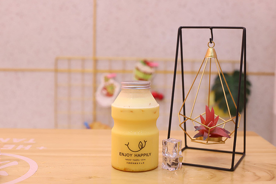 Botellas de té de leche medianas con tornillo en la tapa personalizables y de tamaño medio
