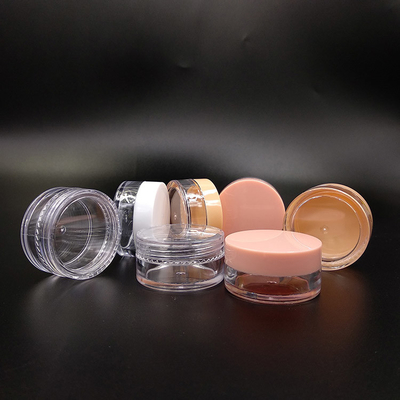 Jarrón de plástico transparente para la belleza 10ml 15ml 30ml 60ml 80ml 100ml 120ml 150ml