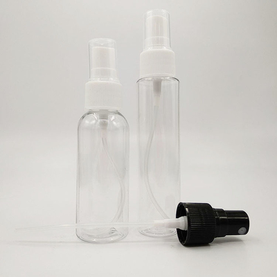 Botella de pulverización de plástico PET transparente para superficies lisas Capacidad 10ml 15ml 30ml 50ml 60m 70ml 100ml 200ml 500ml