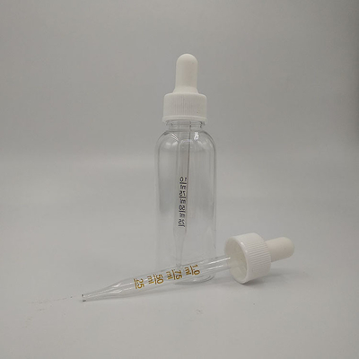 Botellas de gotero de vidrio de plástico Capacidad 10ml 15ml 20ml 30ml 40ml 50ml 60ml 70ml 100ml 120ml Impresión 5000pcs