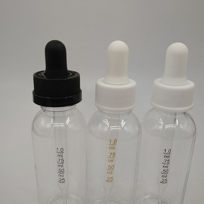 Botellas de gotero de vidrio de plástico Capacidad 10ml 15ml 20ml 30ml 40ml 50ml 60ml 70ml 100ml 120ml Impresión 5000pcs