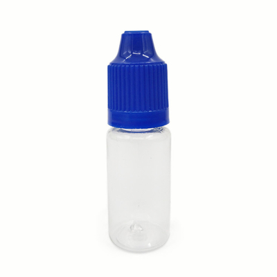 Botella de líquido PET E transparente a prueba de niños con tapa de tornillo para una distribución precisa