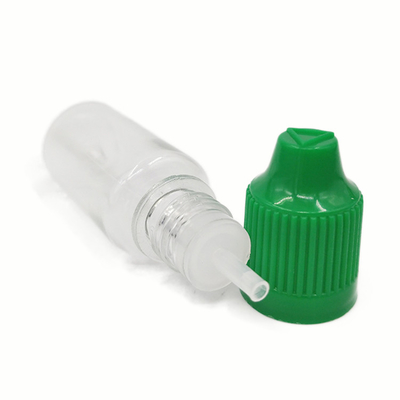 Botella de líquido PET E transparente a prueba de niños con tapa de tornillo para una distribución precisa