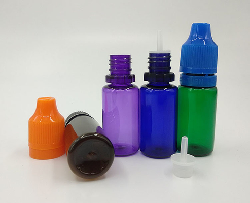 Logotipo personalizable Impreso PET E Botella de líquido / Botella de goteo de líquido con tapa de tornillo