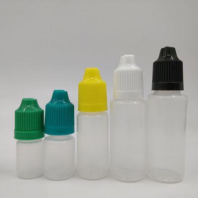Botellas de líquido PET E redondas a prueba de niños con logotipo impreso