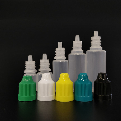 Botellas de líquido PET E redondas a prueba de niños con logotipo impreso