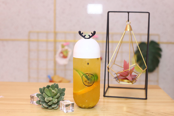 Botellas de plástico transparente para té de leche Capacidad 120 ml 250 ml 350 ml 500 ml 1000 ml