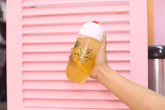 Botellas de plástico transparente para té de leche Capacidad 120 ml 250 ml 350 ml 500 ml 1000 ml