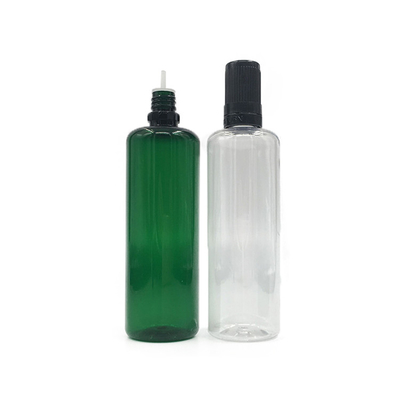 Botella de líquido redonda E con serigrafía profesional de embalaje duradero de jugo de vape