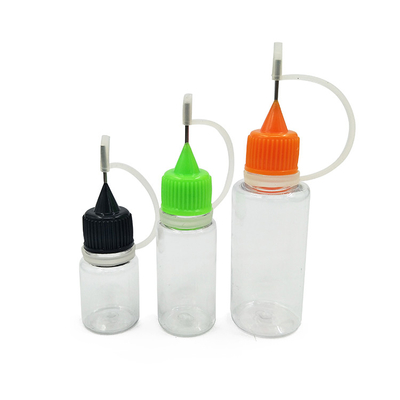 Logotipo personalizado Botella de líquido E a prueba de niños 18 mm Tamaño de cuello para productos personalizados