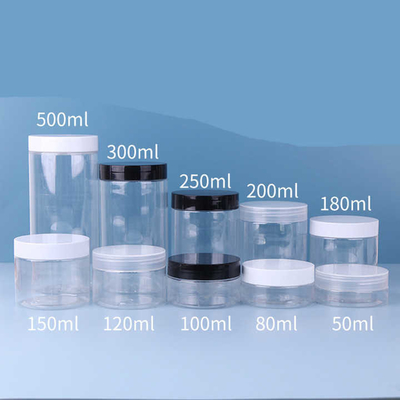 Jar de especias de plástico con sellador y capacidad personalizable de 2 oz-8 oz doble pared