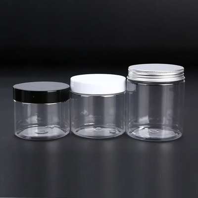 Etiqueta privada personalizada 250 ml de plástico de boca ancha Cosméticos Jarras de plástico de grado alimenticio